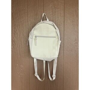 NEW Gymshark Everyday Mini Backpack Cream Adjustable Strap OS Pockets Zip Gym